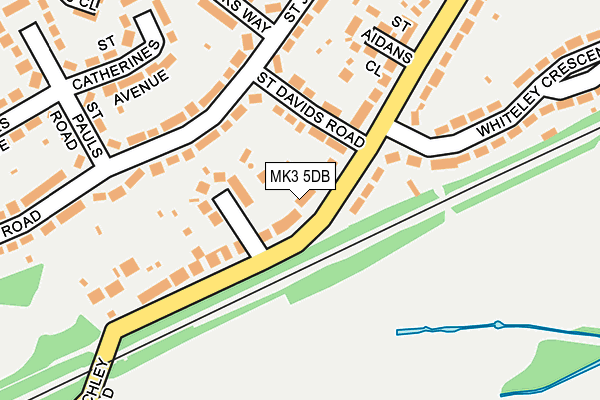 MK3 5DB map - OS OpenMap – Local (Ordnance Survey)