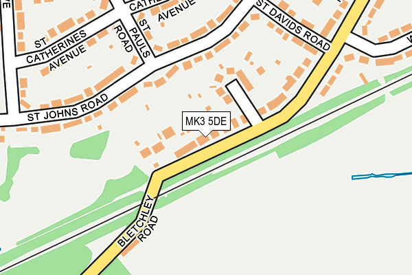 MK3 5DE map - OS OpenMap – Local (Ordnance Survey)