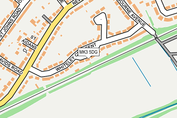 MK3 5DG map - OS OpenMap – Local (Ordnance Survey)