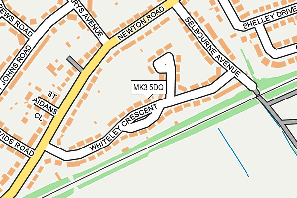 MK3 5DQ map - OS OpenMap – Local (Ordnance Survey)