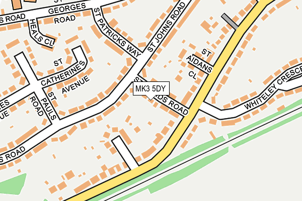 MK3 5DY map - OS OpenMap – Local (Ordnance Survey)
