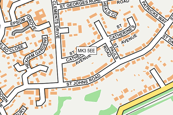 MK3 5EE map - OS OpenMap – Local (Ordnance Survey)