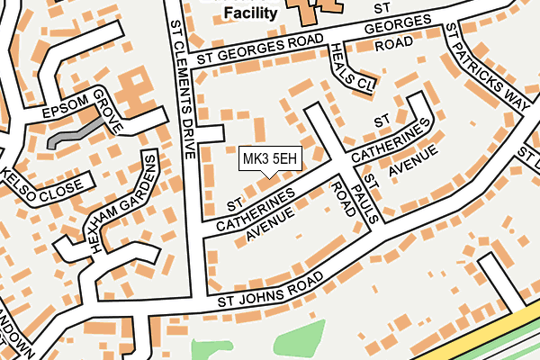 MK3 5EH map - OS OpenMap – Local (Ordnance Survey)