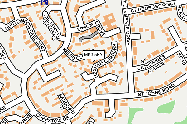 MK3 5EY map - OS OpenMap – Local (Ordnance Survey)