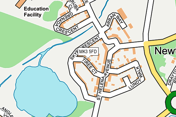 MK3 5FD map - OS OpenMap – Local (Ordnance Survey)