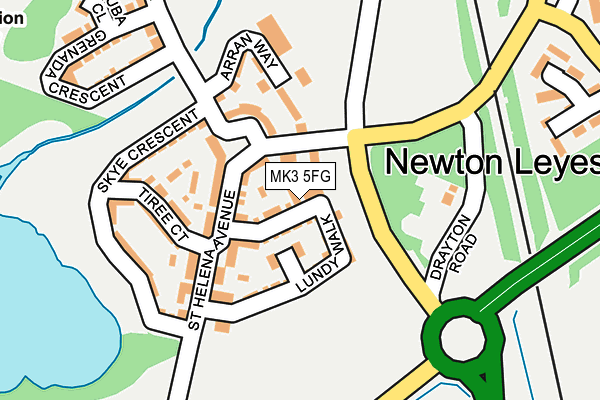 MK3 5FG map - OS OpenMap – Local (Ordnance Survey)