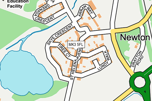 MK3 5FL map - OS OpenMap – Local (Ordnance Survey)