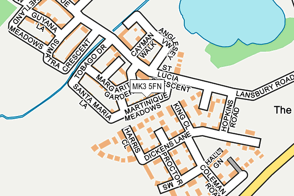 MK3 5FN map - OS OpenMap – Local (Ordnance Survey)