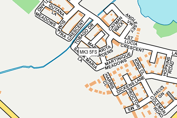 MK3 5FS map - OS OpenMap – Local (Ordnance Survey)