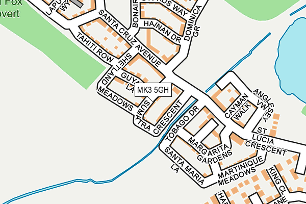 MK3 5GH map - OS OpenMap – Local (Ordnance Survey)