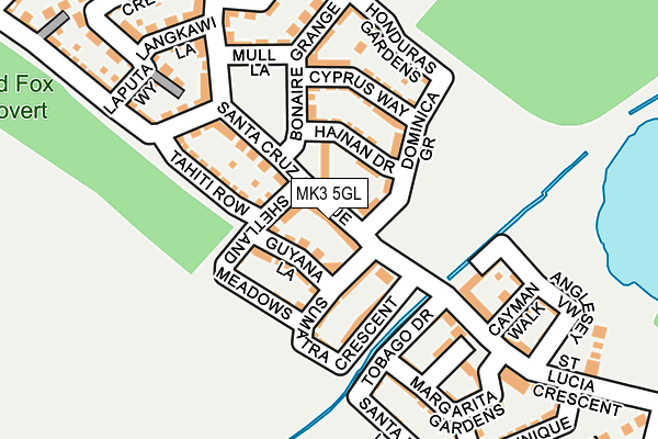 MK3 5GL map - OS OpenMap – Local (Ordnance Survey)