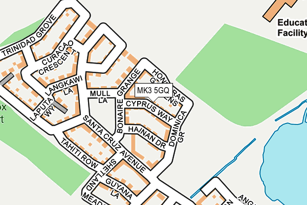 MK3 5GQ map - OS OpenMap – Local (Ordnance Survey)