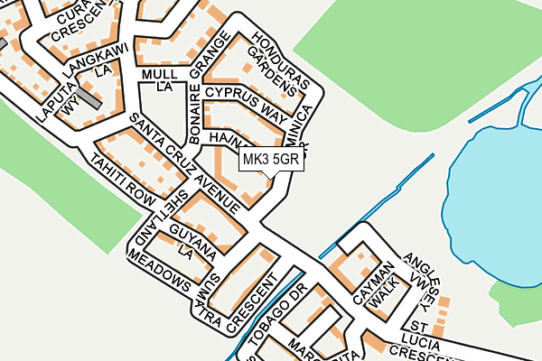 MK3 5GR map - OS OpenMap – Local (Ordnance Survey)