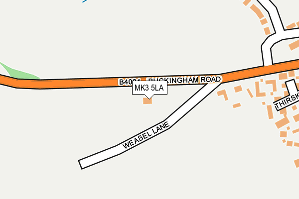 MK3 5LA map - OS OpenMap – Local (Ordnance Survey)