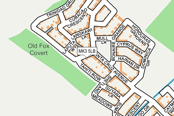 MK3 5LB map - OS OpenMap – Local (Ordnance Survey)