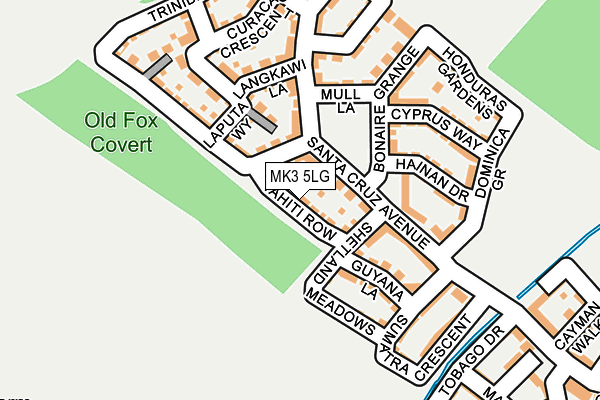 MK3 5LG map - OS OpenMap – Local (Ordnance Survey)