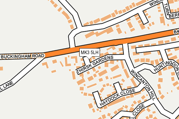 MK3 5LH map - OS OpenMap – Local (Ordnance Survey)