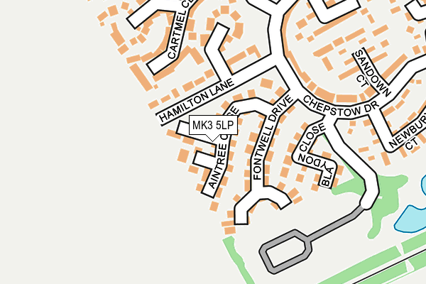 MK3 5LP map - OS OpenMap – Local (Ordnance Survey)