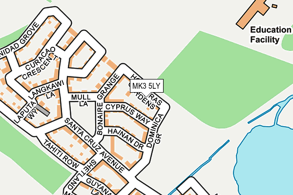 MK3 5LY map - OS OpenMap – Local (Ordnance Survey)