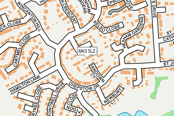 MK3 5LZ map - OS OpenMap – Local (Ordnance Survey)