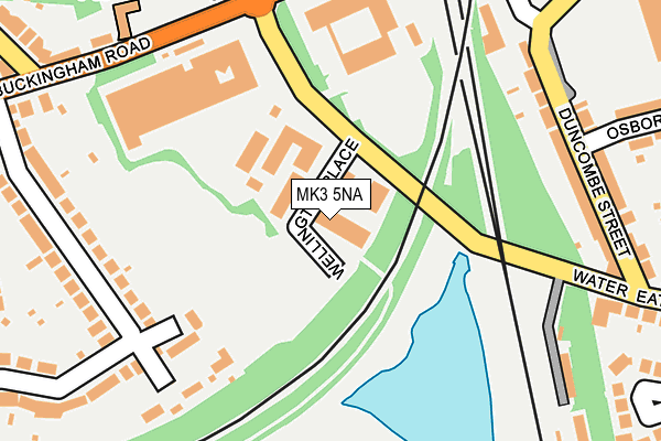 MK3 5NA map - OS OpenMap – Local (Ordnance Survey)