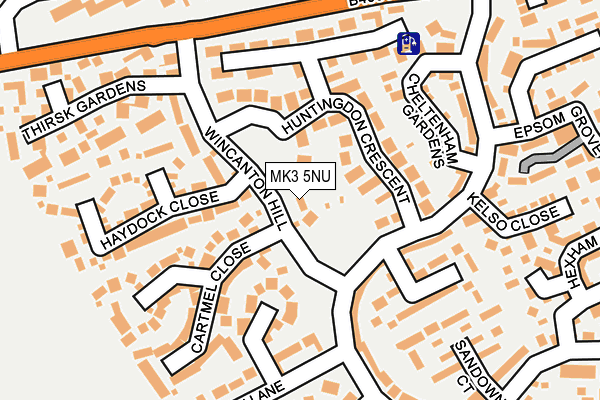 MK3 5NU map - OS OpenMap – Local (Ordnance Survey)