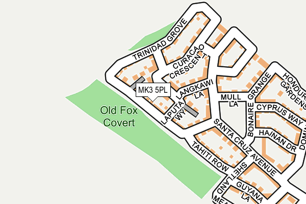 MK3 5PL map - OS OpenMap – Local (Ordnance Survey)