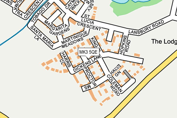 MK3 5QE map - OS OpenMap – Local (Ordnance Survey)