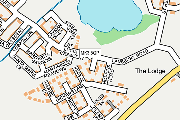 MK3 5QP map - OS OpenMap – Local (Ordnance Survey)