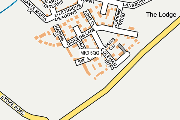 MK3 5QQ map - OS OpenMap – Local (Ordnance Survey)