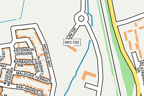 MK3 5SD map - OS OpenMap – Local (Ordnance Survey)