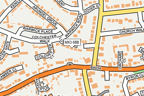 MK3 6BB map - OS OpenMap – Local (Ordnance Survey)