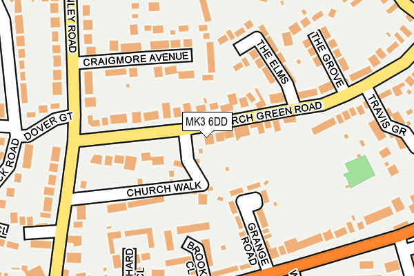 MK3 6DD map - OS OpenMap – Local (Ordnance Survey)