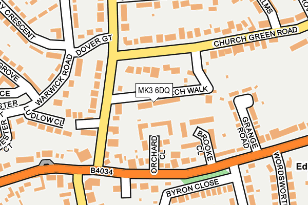 MK3 6DQ map - OS OpenMap – Local (Ordnance Survey)