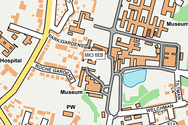 MK3 6EB map - OS OpenMap – Local (Ordnance Survey)