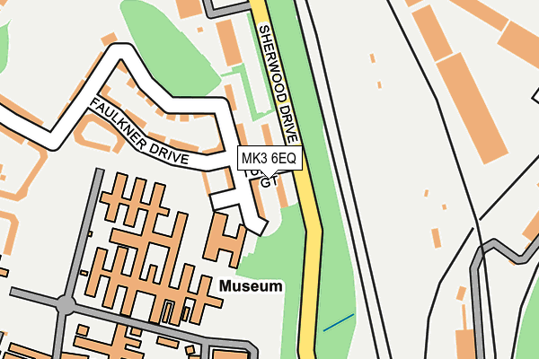 MK3 6EQ map - OS OpenMap – Local (Ordnance Survey)