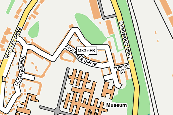 MK3 6FB map - OS OpenMap – Local (Ordnance Survey)