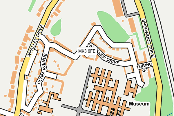 MK3 6FE map - OS OpenMap – Local (Ordnance Survey)