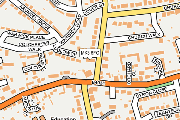 MK3 6FG map - OS OpenMap – Local (Ordnance Survey)