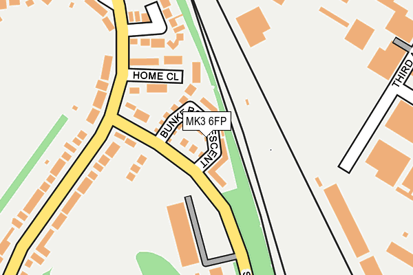 MK3 6FP map - OS OpenMap – Local (Ordnance Survey)