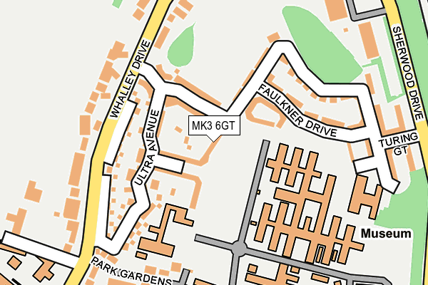 MK3 6GT map - OS OpenMap – Local (Ordnance Survey)