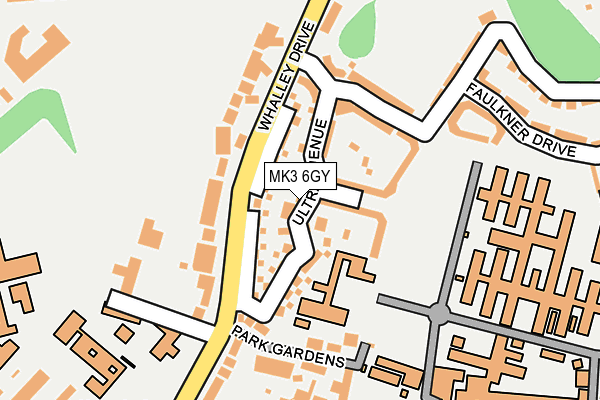 MK3 6GY map - OS OpenMap – Local (Ordnance Survey)