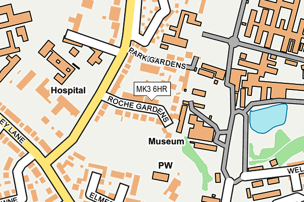 MK3 6HR map - OS OpenMap – Local (Ordnance Survey)