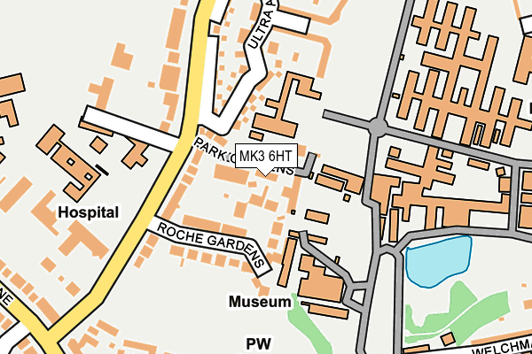 MK3 6HT map - OS OpenMap – Local (Ordnance Survey)