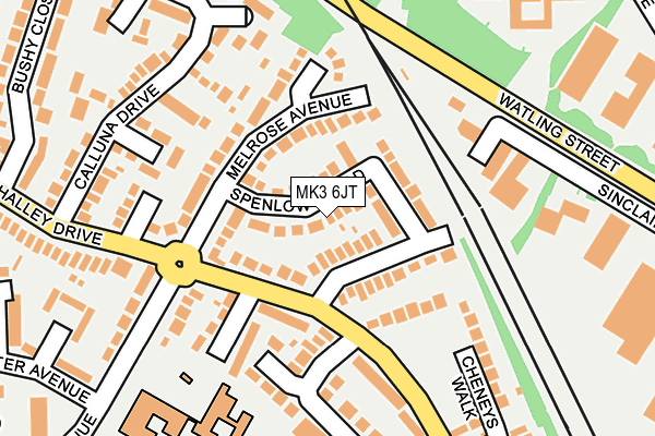 MK3 6JT map - OS OpenMap – Local (Ordnance Survey)