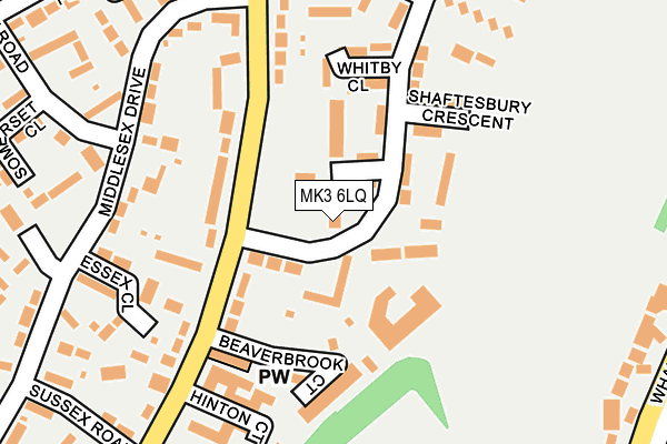 MK3 6LQ map - OS OpenMap – Local (Ordnance Survey)