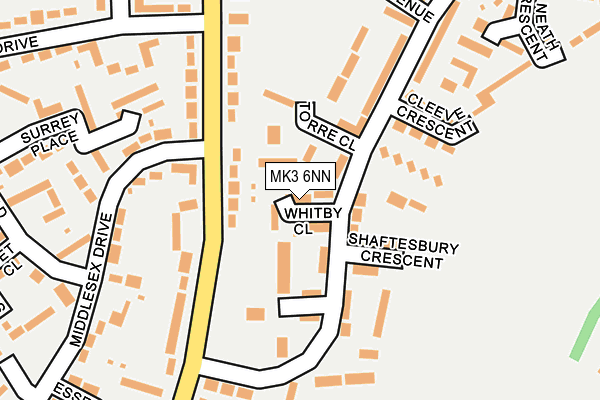 MK3 6NN map - OS OpenMap – Local (Ordnance Survey)