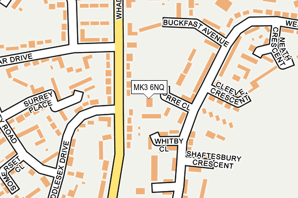 MK3 6NQ map - OS OpenMap – Local (Ordnance Survey)