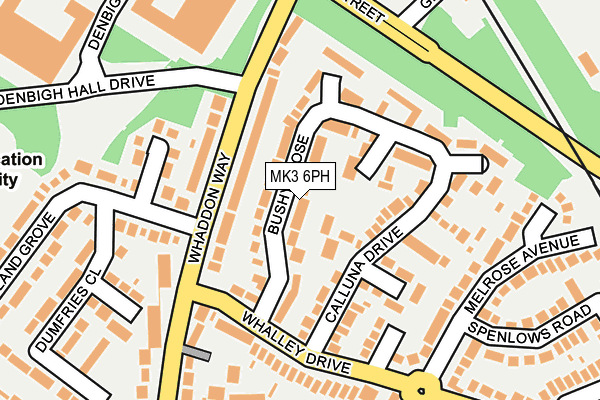 MK3 6PH map - OS OpenMap – Local (Ordnance Survey)