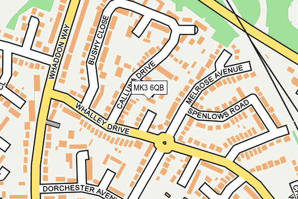 MK3 6QB map - OS OpenMap – Local (Ordnance Survey)